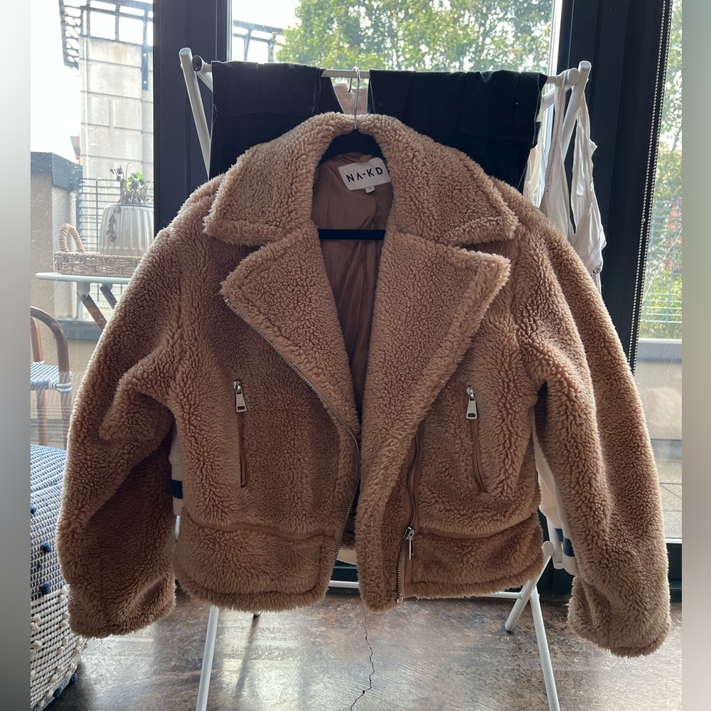 NA-KD Teddy Moto Jacket
